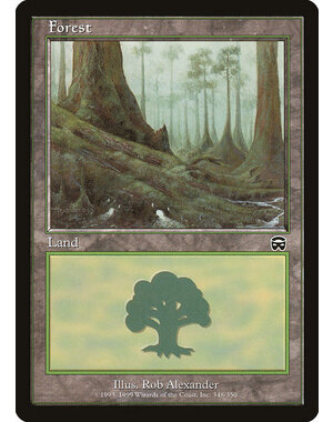 Magic: The Gathering Forest (348) Moderately Played