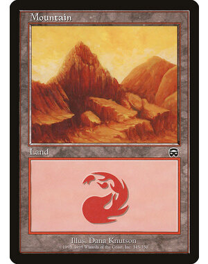 Magic: The Gathering Mountain (345) Moderately Played