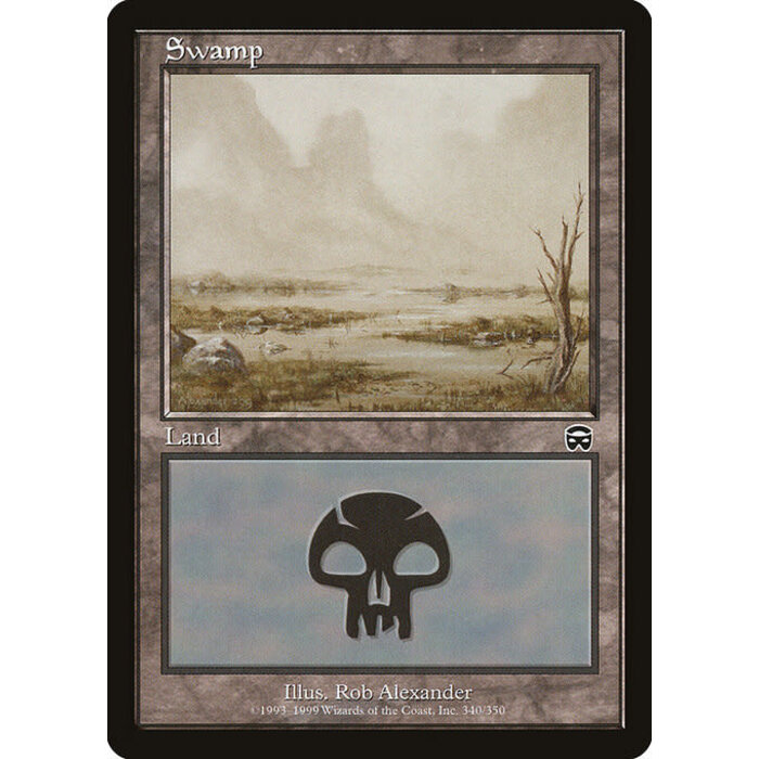 Magic: The Gathering Swamp (340) Moderately Played