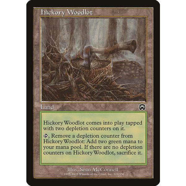 Magic: The Gathering Hickory Woodlot (319) Heavily Played