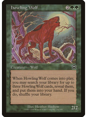 Magic: The Gathering Howling Wolf (252) Moderately Played