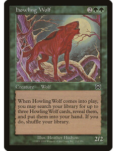 Magic: The Gathering Howling Wolf (252) Moderately Played