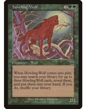 Magic: The Gathering Howling Wolf (252) Moderately Played