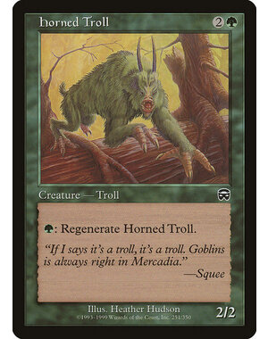 Magic: The Gathering Horned Troll (251) Lightly Played