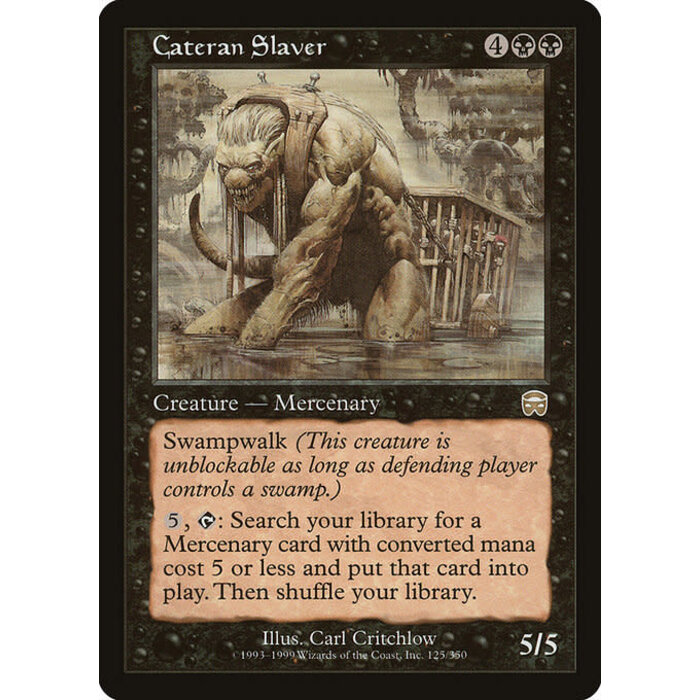Magic: The Gathering Cateran Slaver (125) Moderately Played