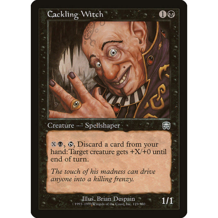 Magic: The Gathering Cackling Witch (119) Moderately Played