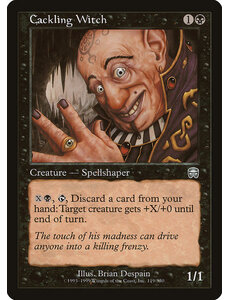 Magic: The Gathering Cackling Witch (119) Lightly Played