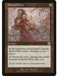 Magic: The Gathering Barbed Wire (287) Heavily Played