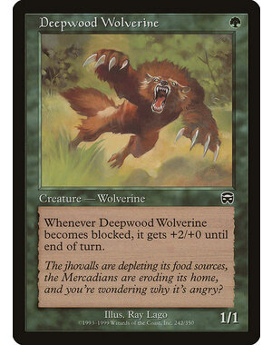 Magic: The Gathering Deepwood Wolverine (242) Moderately Played