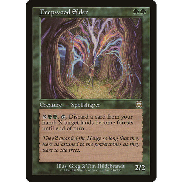 Magic: The Gathering Deepwood Elder (240) Lightly Played