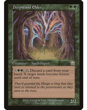 Magic: The Gathering Deepwood Elder (240) Moderately Played
