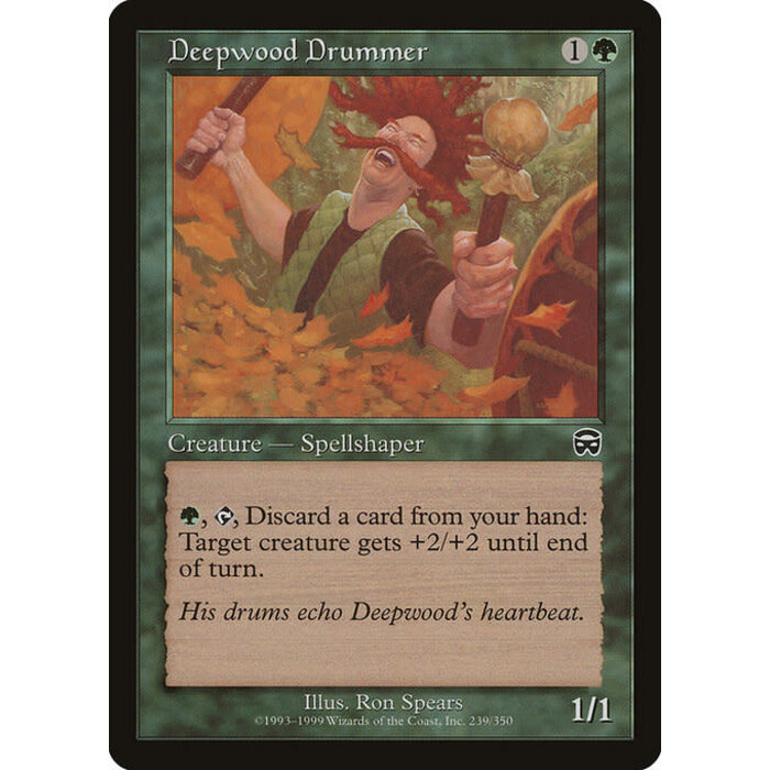 Magic: The Gathering Deepwood Drummer (239) Lightly Played