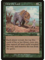 Magic: The Gathering Clear the Land (235) Lightly Played