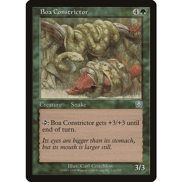 Magic: The Gathering Boa Constrictor (231) Moderately Played