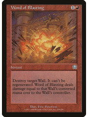 Magic: The Gathering Word of Blasting (228) Lightly Played