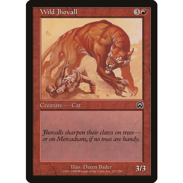 Magic: The Gathering Wild Jhovall (227) Lightly Played