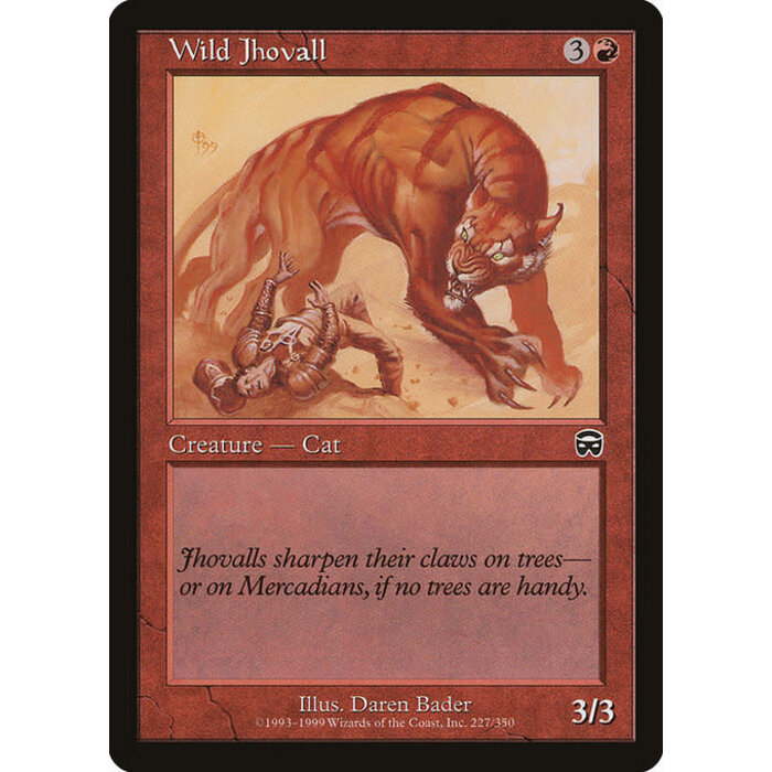Magic: The Gathering Wild Jhovall (227) Moderately Played