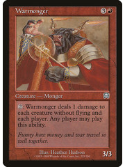 Magic: The Gathering Warmonger (225) Heavily Played
