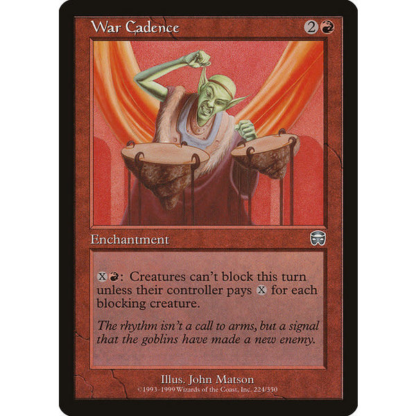 Magic: The Gathering War Cadence (224) Lightly Played