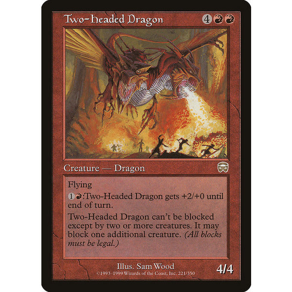 Magic: The Gathering Two-Headed Dragon (221) Moderately Played