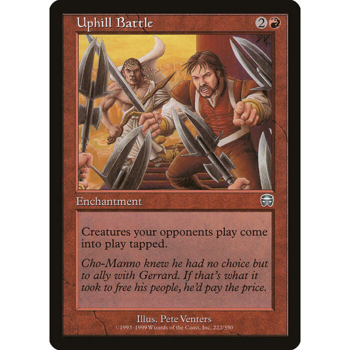 Magic: The Gathering Uphill Battle (222) Moderately Played