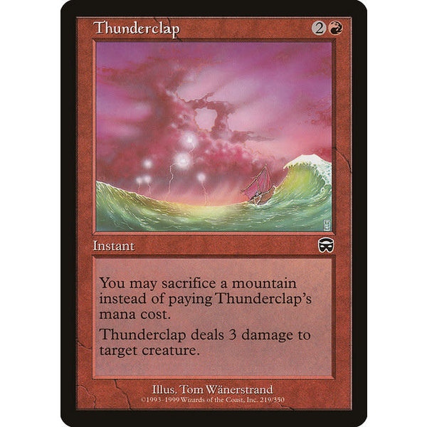 Magic: The Gathering Thunderclap (219) Moderately Played