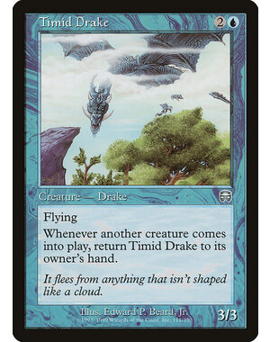Magic: The Gathering Timid Drake (111) Moderately Played