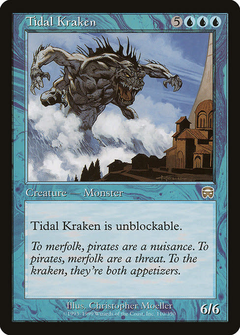 Magic: The Gathering Tidal Kraken (110) Lightly Played - Kingslayer Games Magic: The Gathering Tidal Kraken (110) Lightly Played - Kingslayer Games