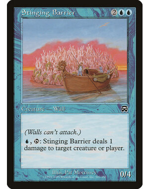 Magic: The Gathering Stinging Barrier (107) Moderately Played