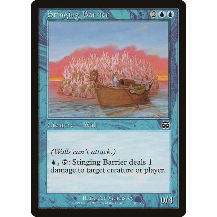 Magic: The Gathering Stinging Barrier (107) Lightly Played