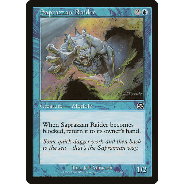 Magic: The Gathering Saprazzan Raider (102) Moderately Played