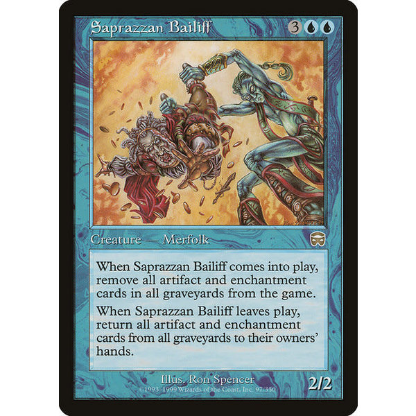 Magic: The Gathering Saprazzan Bailiff (097) Moderately Played