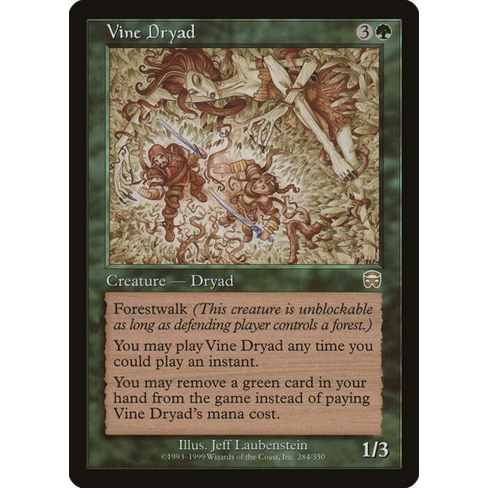 Magic: The Gathering Vine Dryad (284) Lightly Played