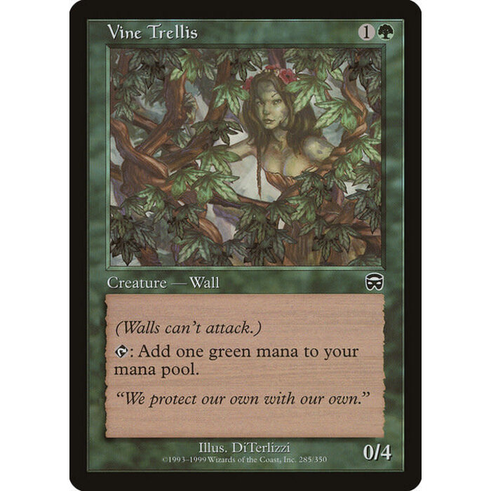 Magic: The Gathering Vine Trellis (285) Moderately Played