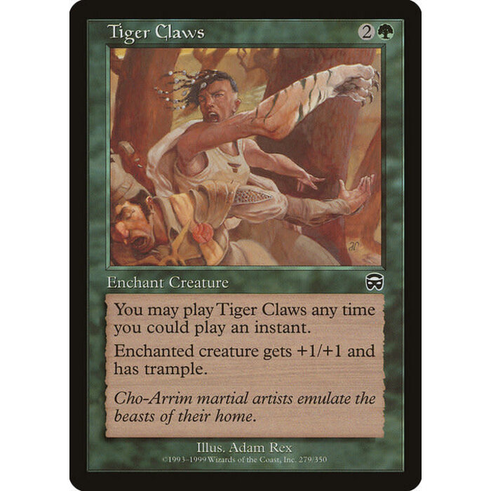 Magic: The Gathering Tiger Claws (279) Lightly Played