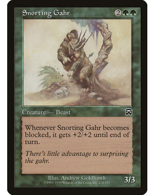 Magic: The Gathering Snorting Gahr (272) Lightly Played