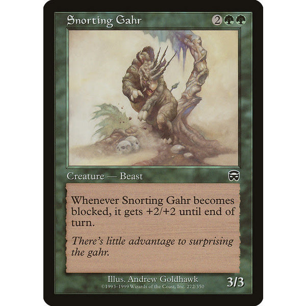 Magic: The Gathering Snorting Gahr (272) Moderately Played