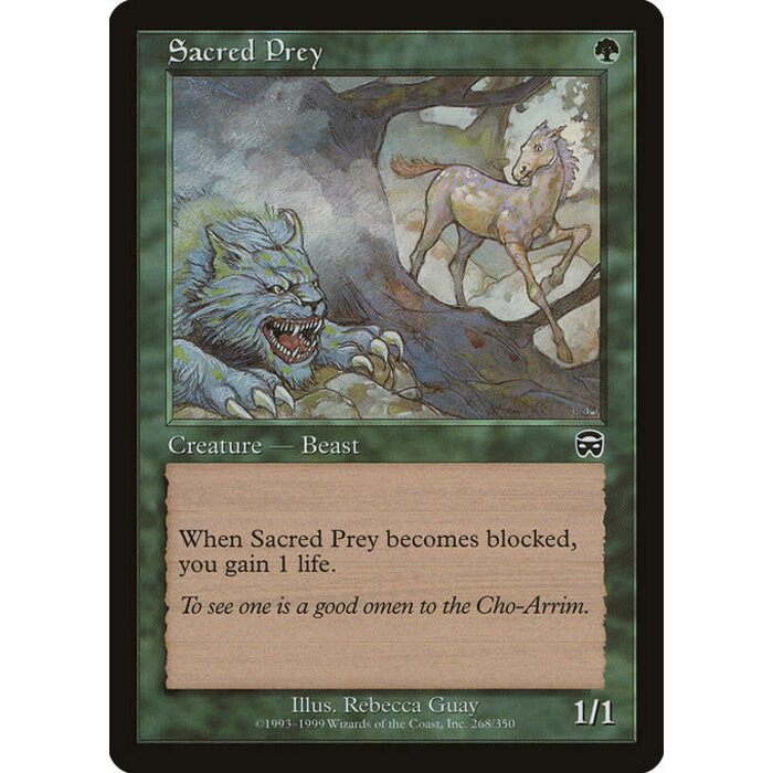 Magic: The Gathering Sacred Prey (268) Moderately Played
