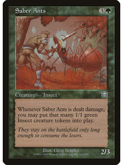 Magic: The Gathering Saber Ants (267) Heavily Played