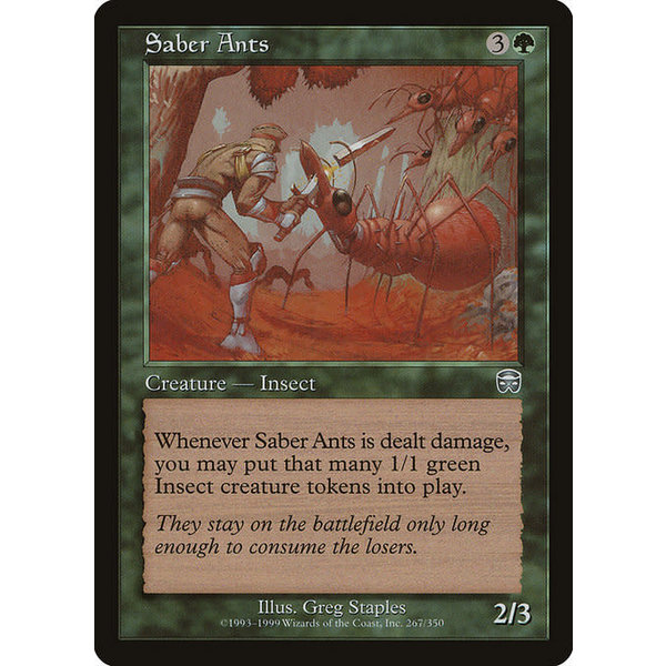 Magic: The Gathering Saber Ants (267) Lightly Played