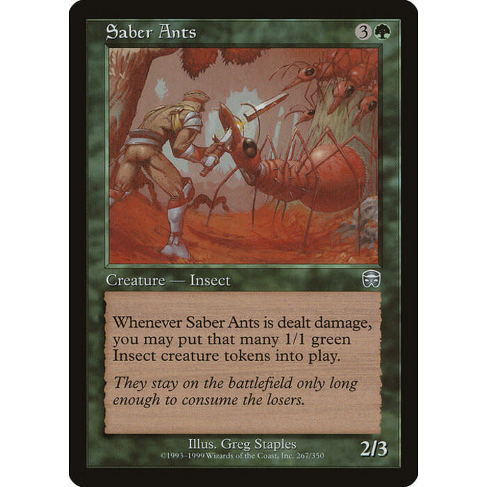 Magic: The Gathering Saber Ants (267) Lightly Played