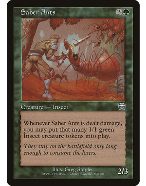 Magic: The Gathering Saber Ants (267) Moderately Played