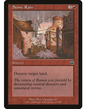 Magic: The Gathering Stone Rain (215) Moderately Played