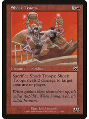 Magic: The Gathering Shock Troops (212) Lightly Played