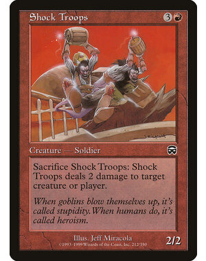 Magic: The Gathering Shock Troops (212) Lightly Played