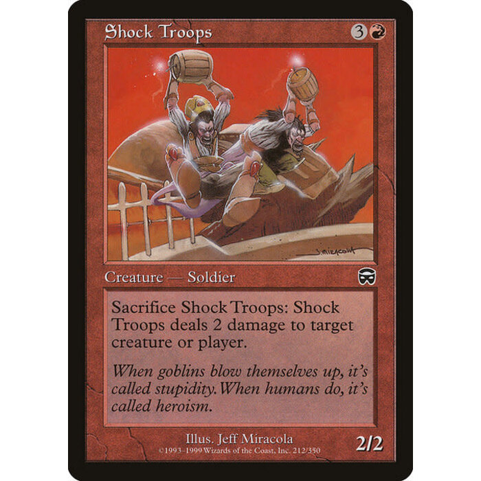 Magic: The Gathering Shock Troops (212) Lightly Played
