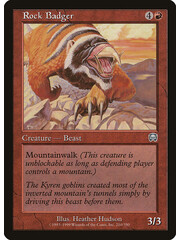 Magic: The Gathering Rock Badger (210) Moderately Played