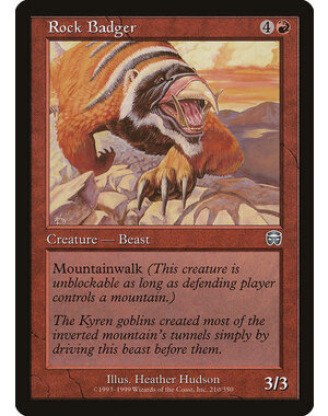 Magic: The Gathering Rock Badger (210) Moderately Played