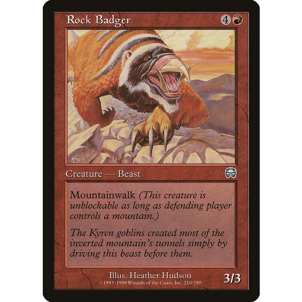 Magic: The Gathering Rock Badger (210) Lightly Played