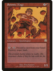 Magic: The Gathering Seismic Mage (211) Lightly Played